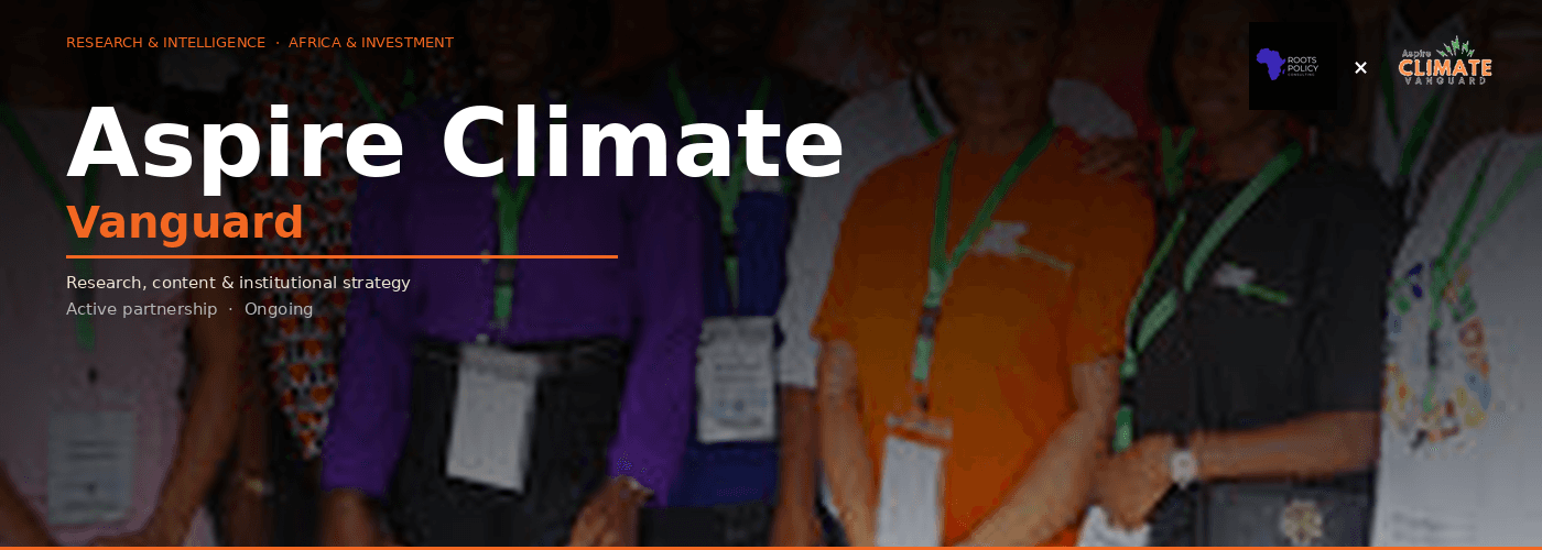 Aspire Climate Vanguard - Communication Strategy