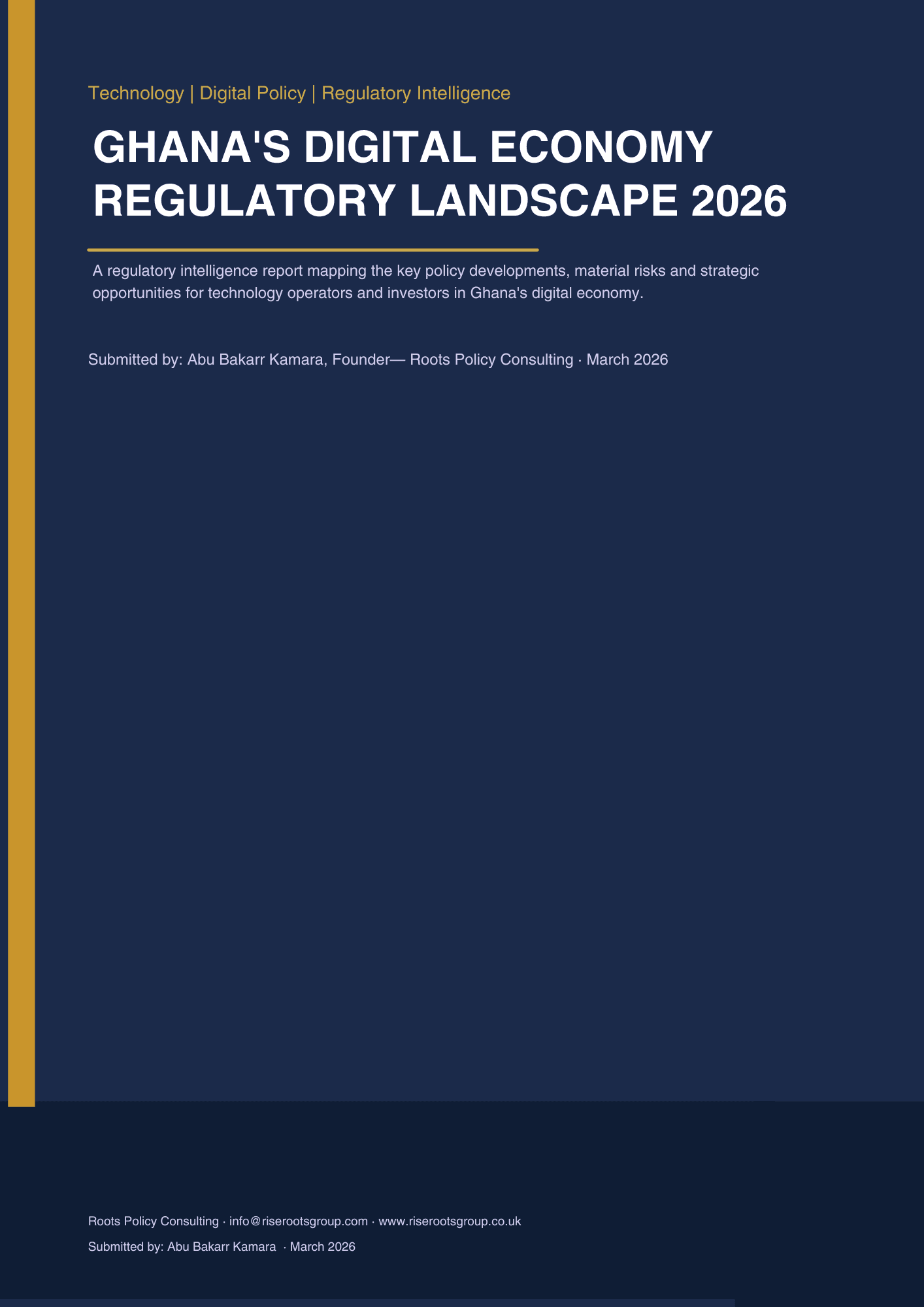Ghana's Digital Economy Regulatory Landscape 2026